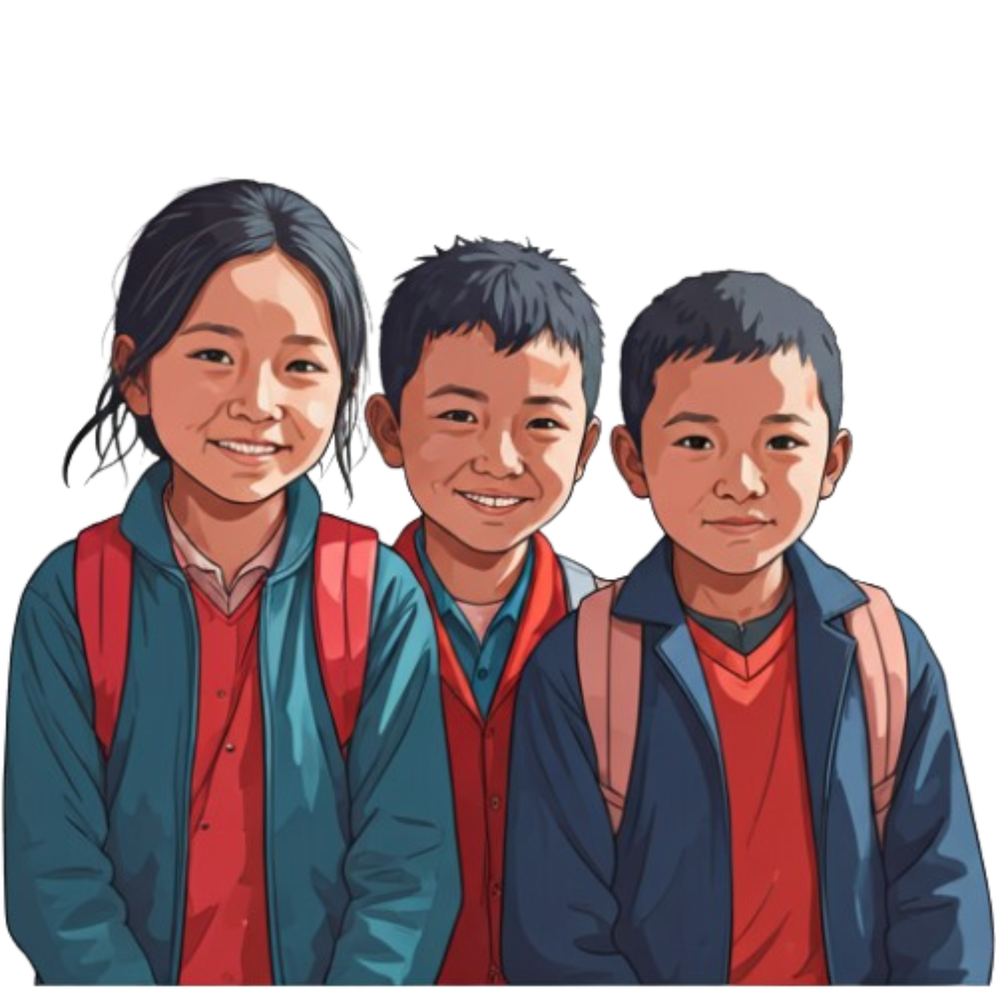 Hillside school campus in rural Nepal